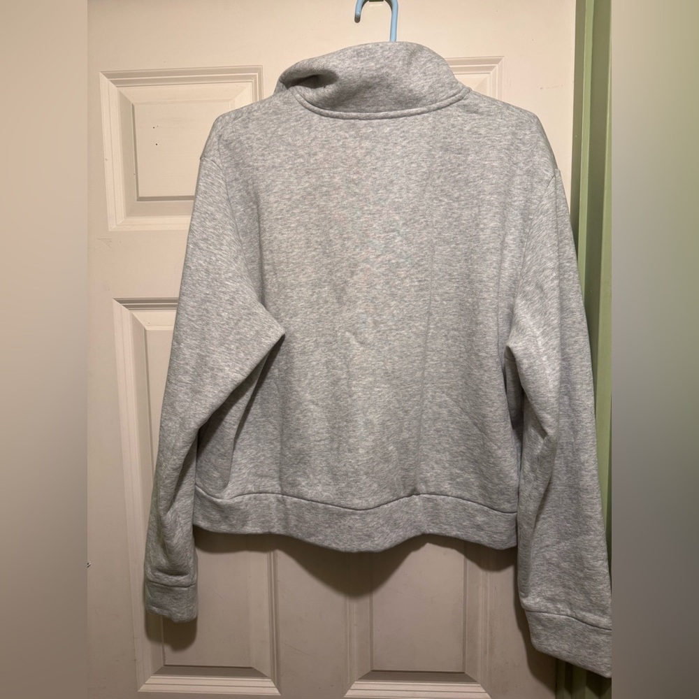 Puma Light Gray Quarter-Zip Pullover - image 6